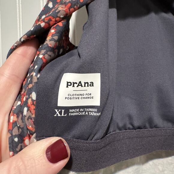 Prana Skypath Dress Floral Padded Shelf Bra Size XL - Picture 5 of 6